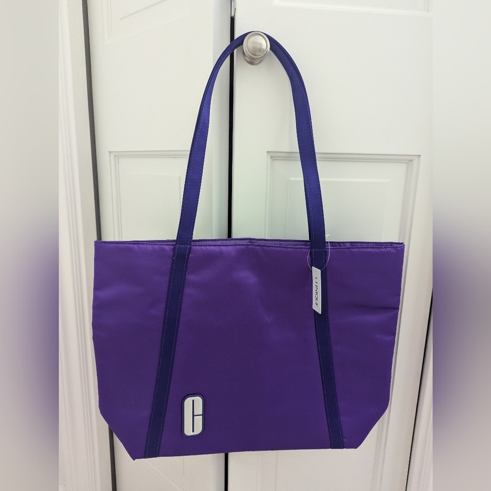 NWT Clinique Purple Tote Bag